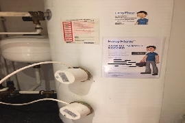 EasyFlow servicing an unvented water cylinder